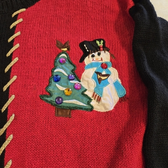 Paris Smith Christmas Sweater Medium Women's Vintage Knit - Picture 15 of 16